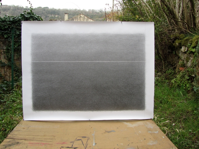 Landscape to take away. 2015. Paper, pencil, 120x90cm
