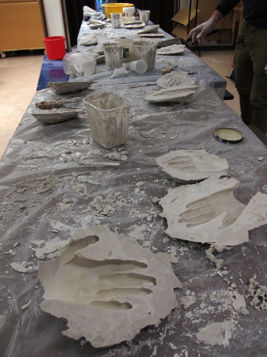 Plaster casting and papier-mache&amp;nbsp; workshop in RAUMAN FREINETKOULU